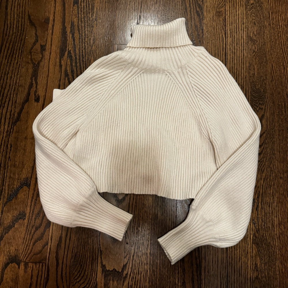 Cream Princess Polly Turtle Neck Sweater